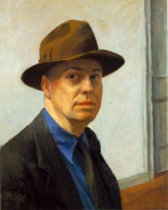 Edward Hopper Self-Portrait, www.greatamericanthings.net